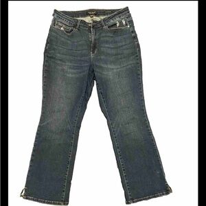 Judy Blue Slim Bootcut Jeans Distressed Denim Cotton Stretch Blue Size 18W NWOT